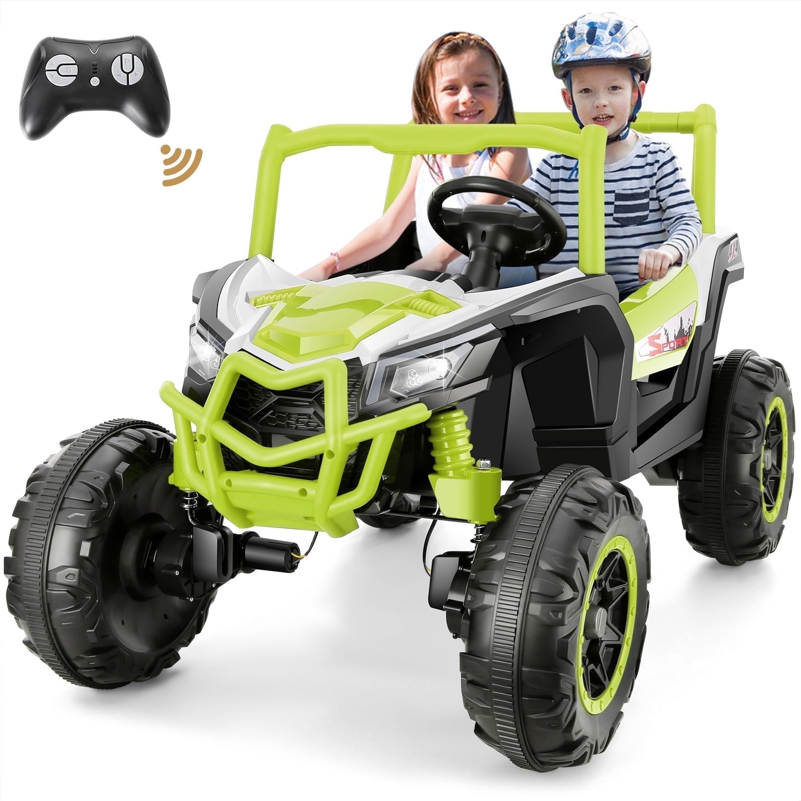 4WD 24V Ride on Toys 2 XL Seater Kids Ride on Cars w Remote Control My Store