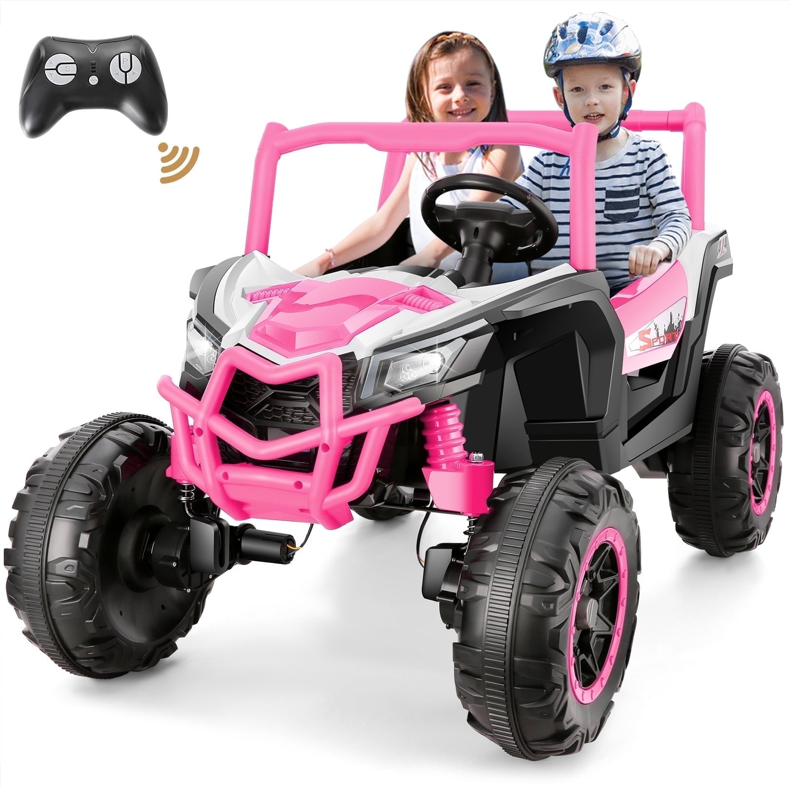 4WD 24V Ride on Toys 2 XL Seater Kids Ride on Cars w Remote Control My Store